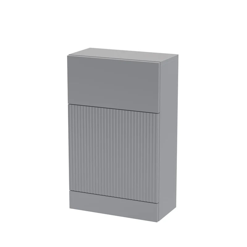 Hudson Reed Fluted 500 x 253mm WC Unit - Satin Grey