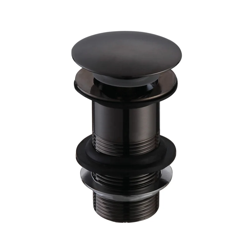 Lux Unslotted Basin Clicker Waste - Matt Black