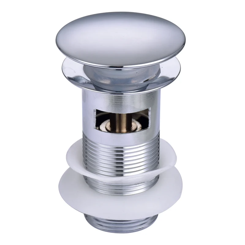 Lux Slotted Basin Clicker Waste - Chrome