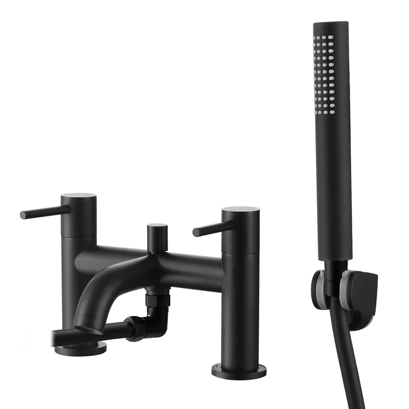 Lux Bath Shower Mixer - Matt Black