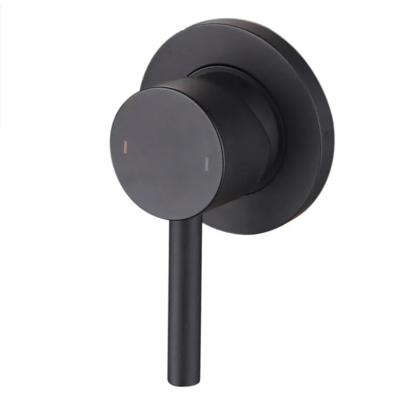 Lux Wall Mounted 2 Hole Basin Mixer - Matt Black
