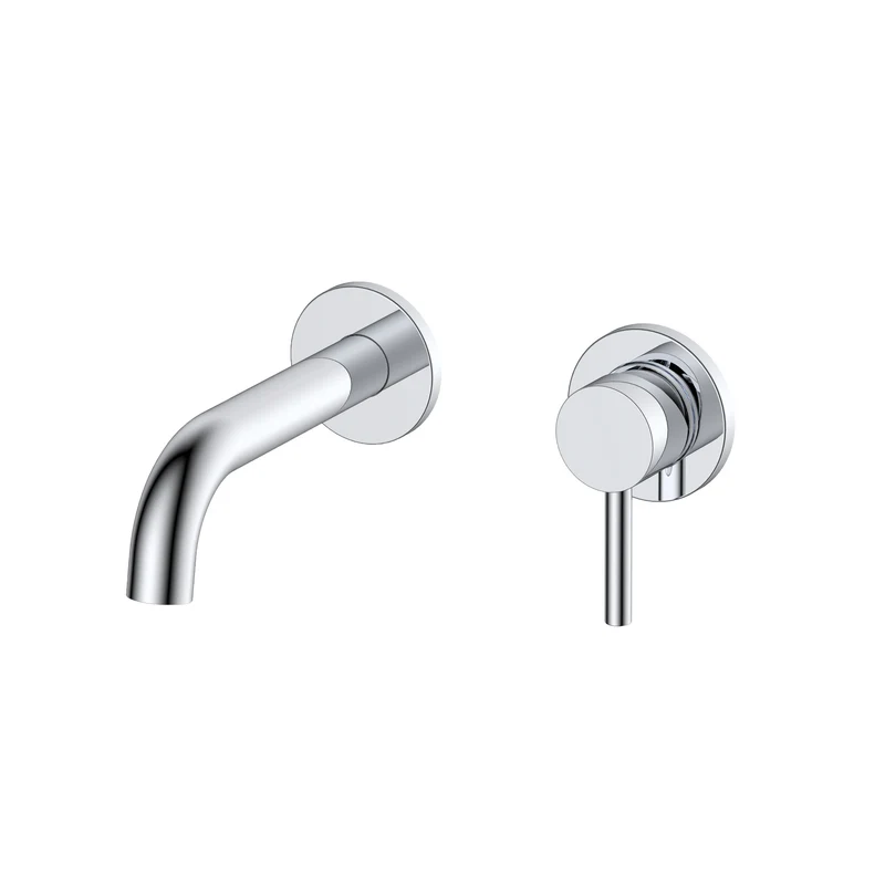 Lux Wall Mounted 2 Hole Basin Mixer - Chrome