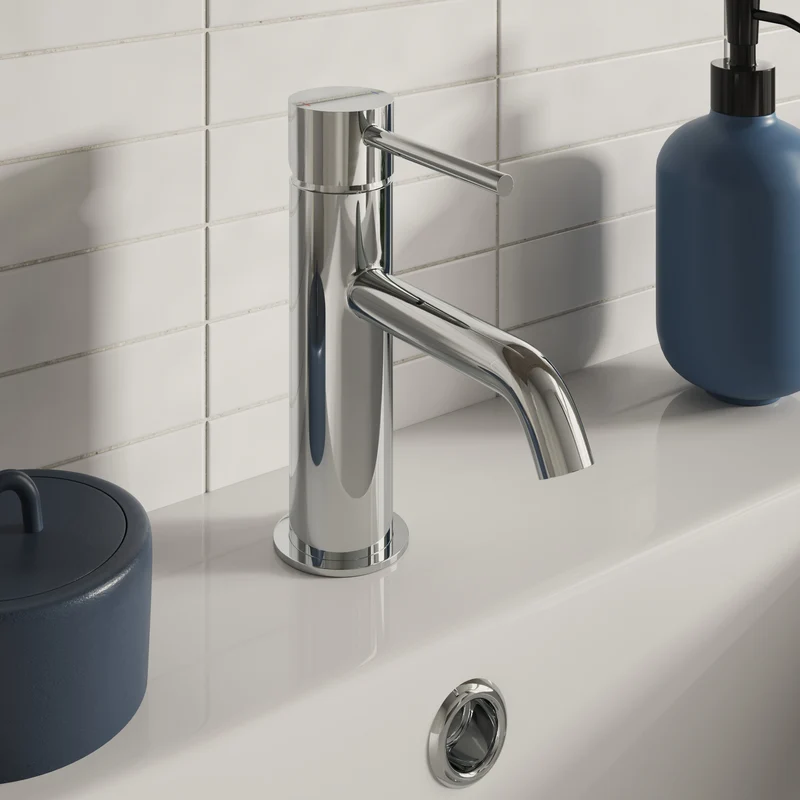 Lux Monobloc Basin Mixer With Waste - Chrome