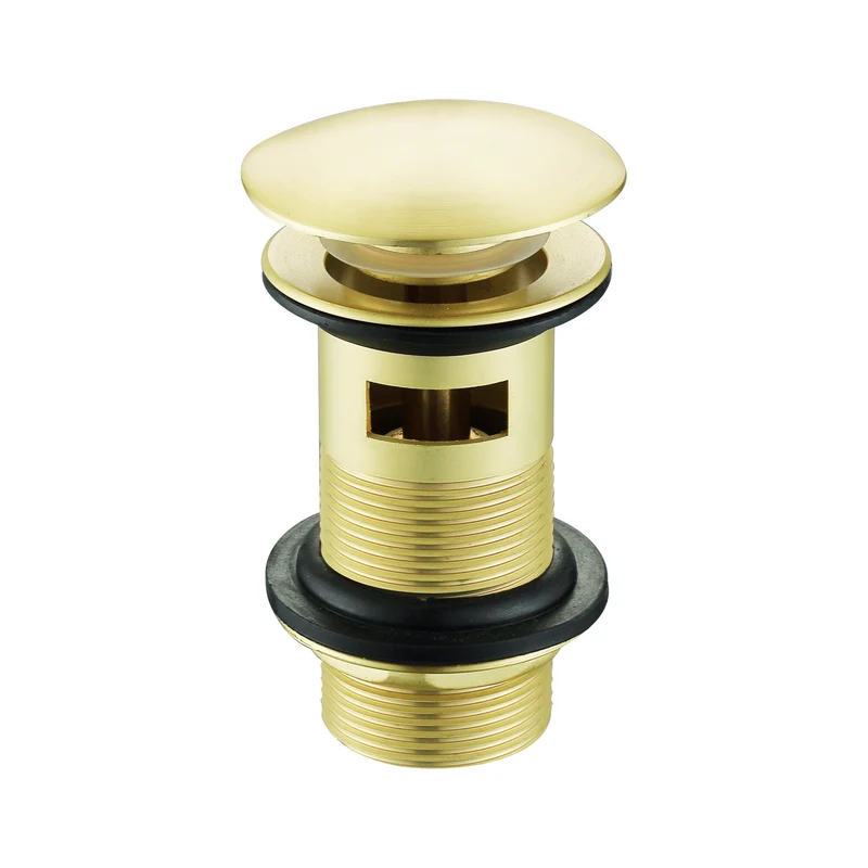Lux Monobloc Basin Mixer With Waste - Brushed Brass