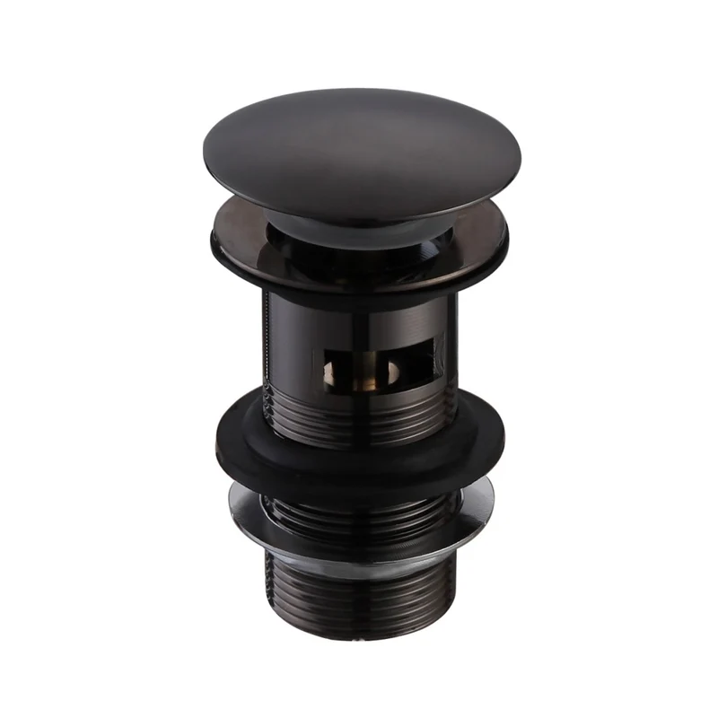 Lux Mini Monobloc Basin Mixer With Waste - Matt Black