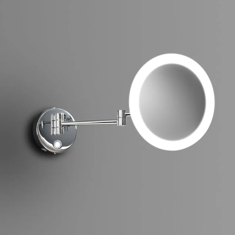 Origins Living Sloane Round LED Magnifying Mirror - Chrome