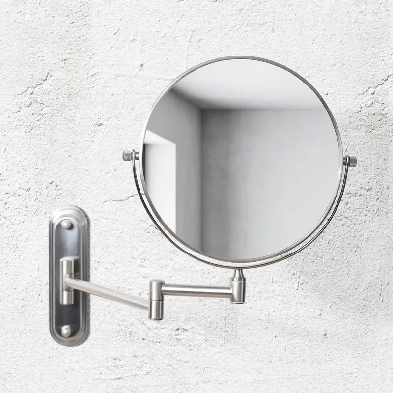 Origins Living Taylor Reversible 5X Magnifying Wall Mirror - Brushed Nickel