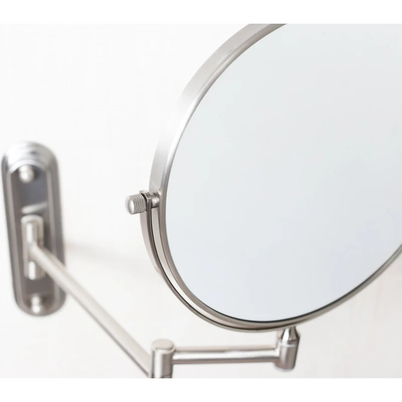 Origins Living Taylor Reversible 5X Magnifying Wall Mirror - Brushed Nickel