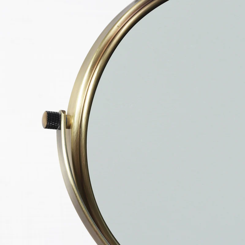 Origins Living Taylor Reversible 5X Magnifying Wall Mirror - Aged Brass