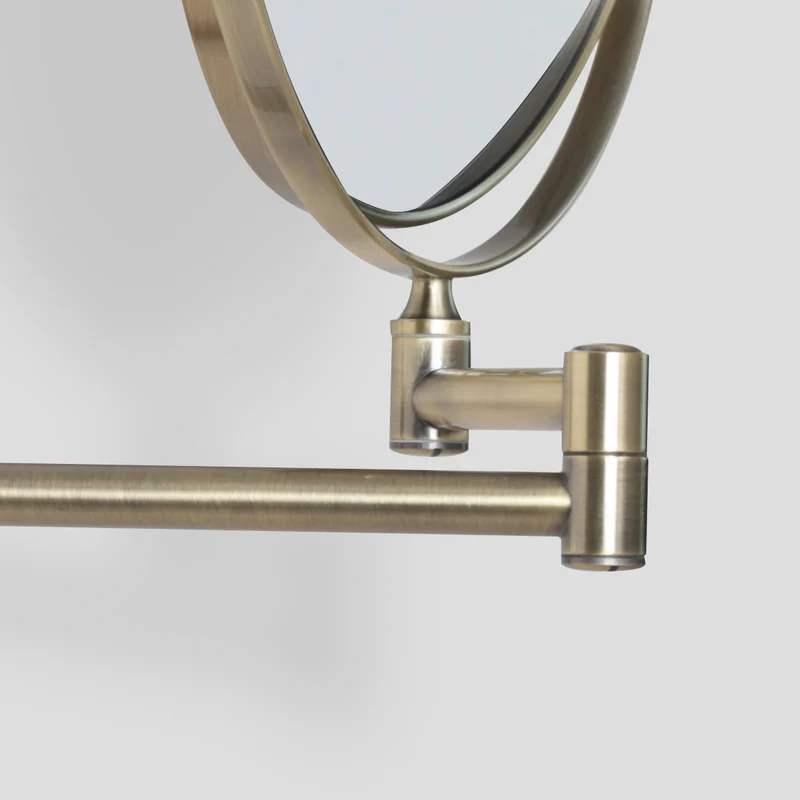 Origins Living Taylor Reversible 5X Magnifying Wall Mirror - Aged Brass