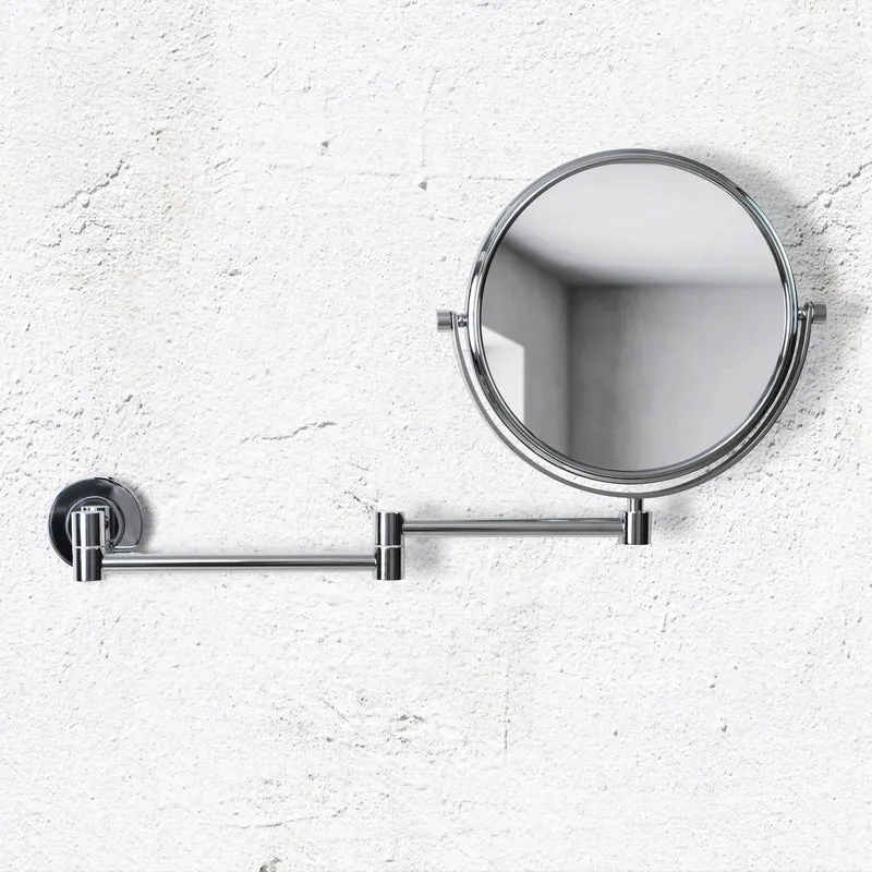 Origins Living Hutton Reversible 5X Magnifying Wall Mirror - Chrome