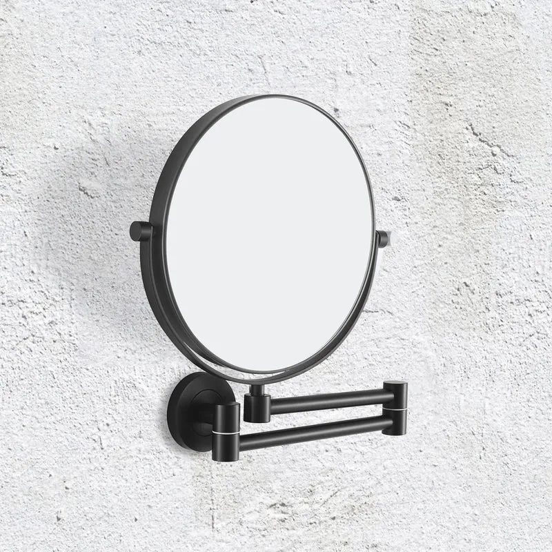Origins Living Hutton Reversible 5X Magnifying Wall Mirror - Matt Black