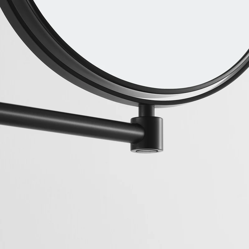 Origins Living Hutton Reversible 5X Magnifying Wall Mirror - Matt Black