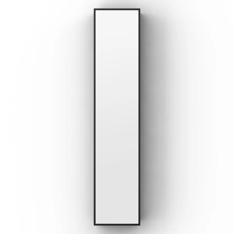 Origins Living Dockside Mirror With Open Shelving 140x30cm - Black