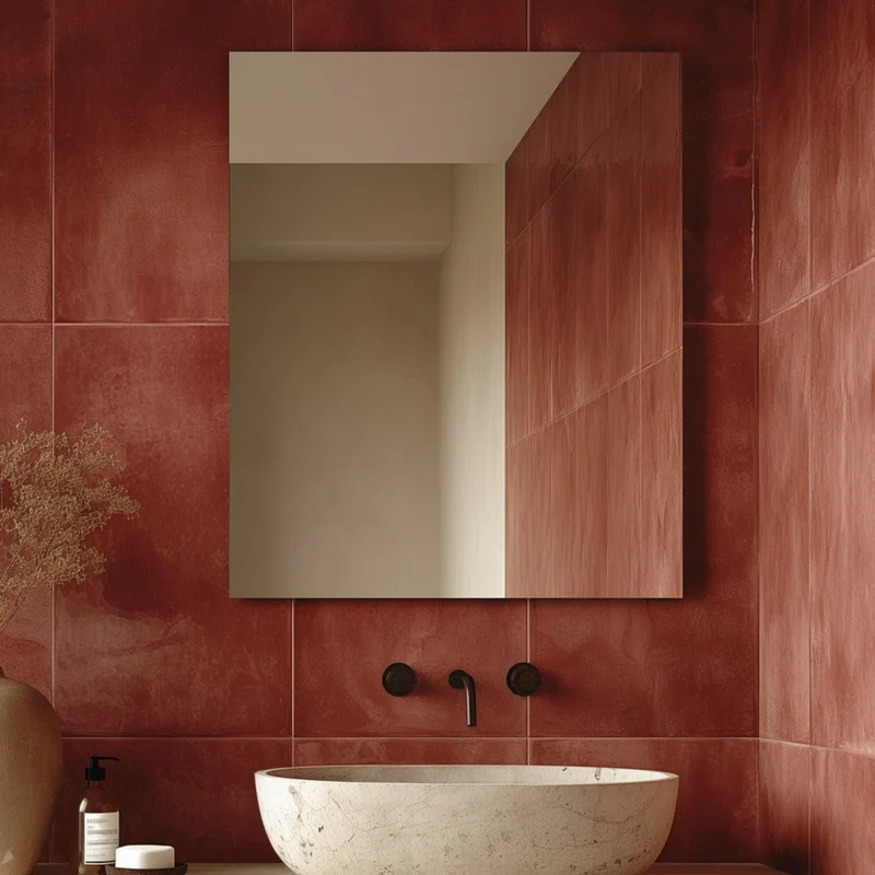 Origins Living Slim Square 80 Mirror - 80x80cm