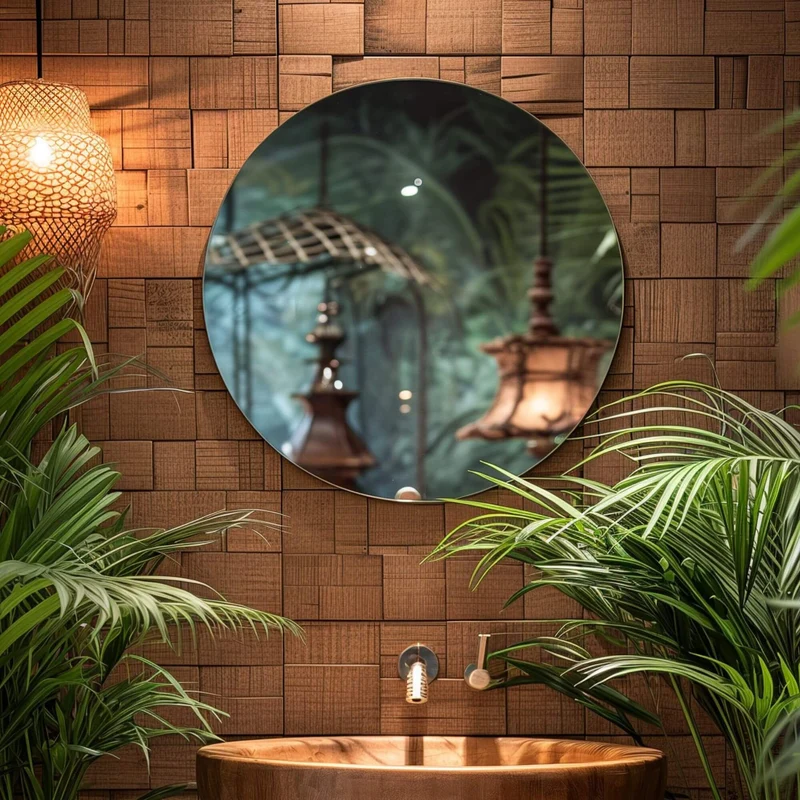 Origins Living Slim Round Mirror 50 - 50cm