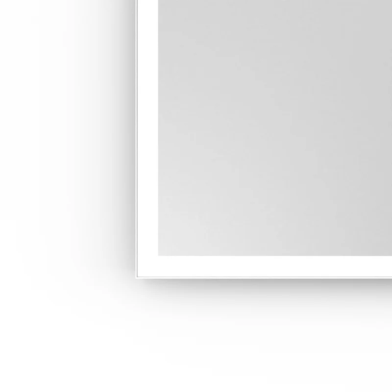 Origins Living Tate Light Rectangular Mirror 60x80cm - Matt White