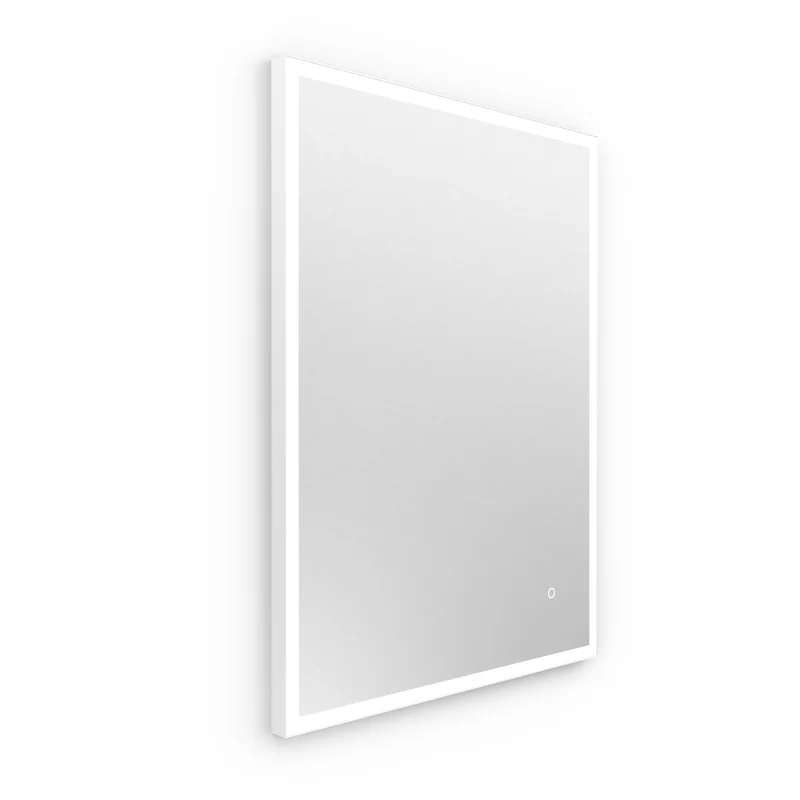 Origins Living Tate Light Rectangular Mirror 60x80cm - Matt White