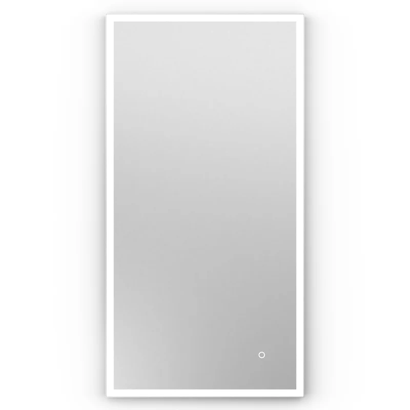 Origins Living Tate Light Rectangular Mirror 40x80cm - Matt White