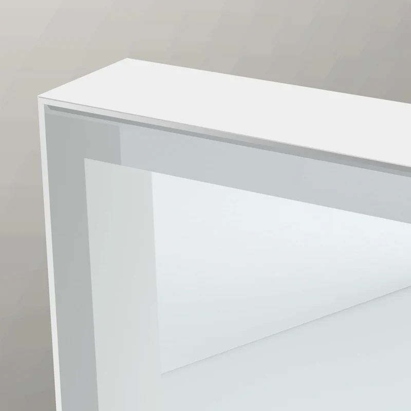 Origins Living Tate Light Rectangular Mirror 40x80cm - Matt White