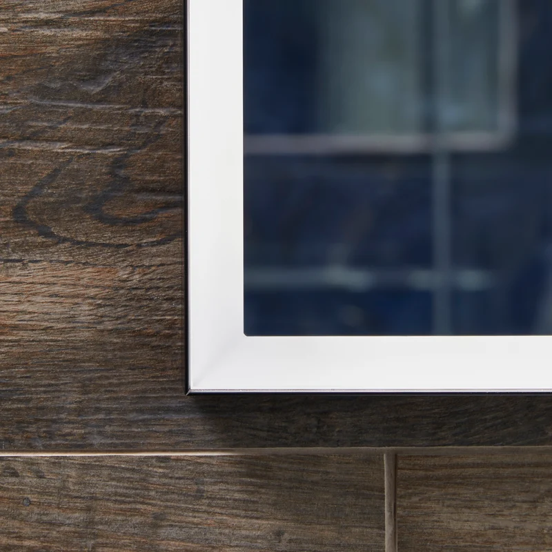 Origins Living Tate Light Rectangular Mirror 40x80cm - Matt White