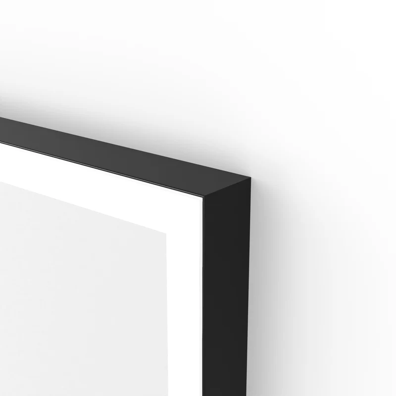 Origins Living Tate Light Rectangular Mirror 50x100cm - Matt Black