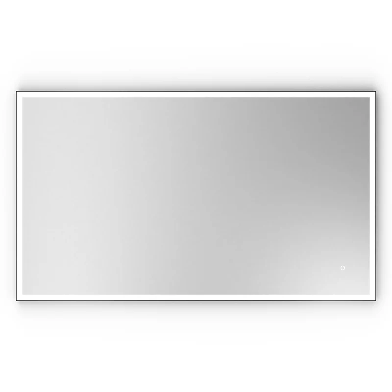Origins Living Tate Light Rectangular Mirror 120x70cm - Matt Black