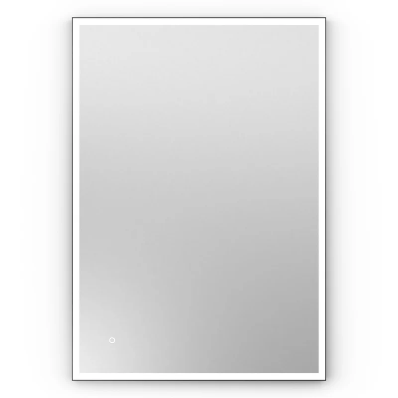 Origins Living Tate Light Rectangular Mirror 100x70cm - Matt Black