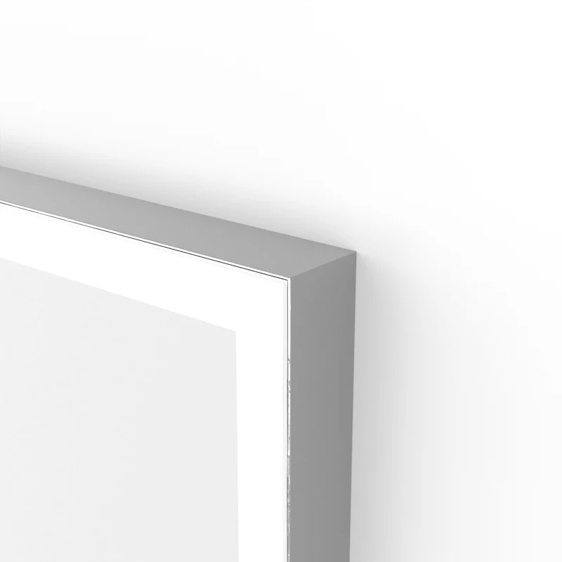 Origins Living Tate Light Square Mirror 70x70cm - Polished Aluminium