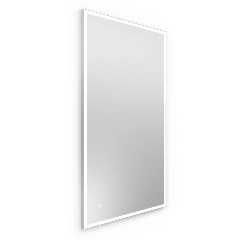 Origins Living Tate Light Rectangular Mirror 120x70cm - Polished Aluminium