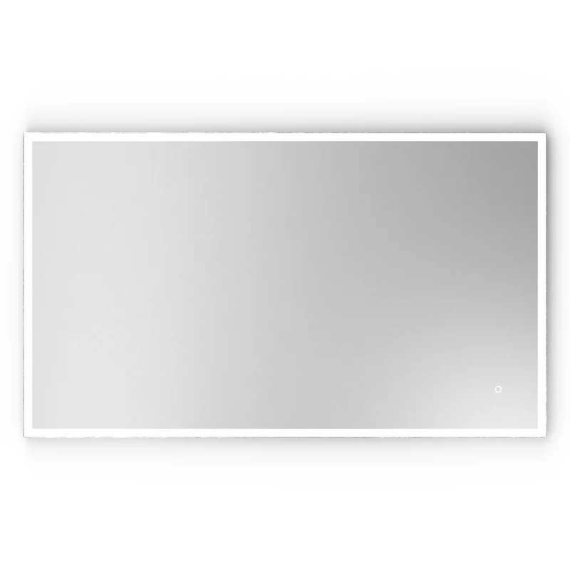 Origins Living Tate Light Rectangular Mirror 120x70cm - Polished Aluminium