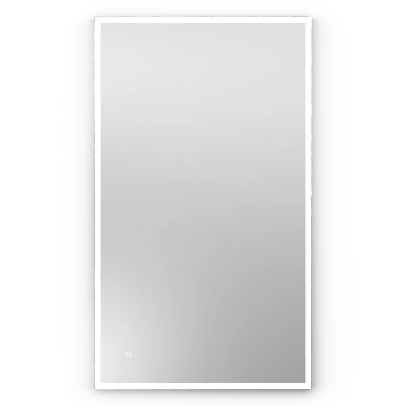 Origins Living Tate Light Rectangular Mirror 120x70cm - Polished Aluminium