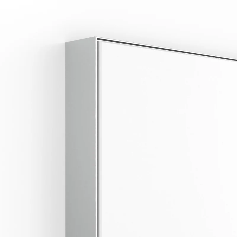 Origins Living Tate Rectangular Mirror 70x90cm - Polished Aluminium