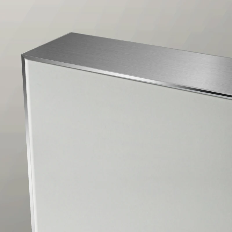 Origins Living Tate Rectangular Mirror 100x70cm - Polished Aluminium