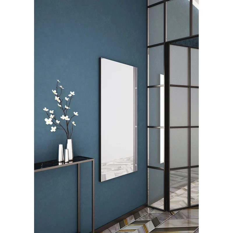Origins Living Tate Rectangular Mirror 60x80cm - Matt Black