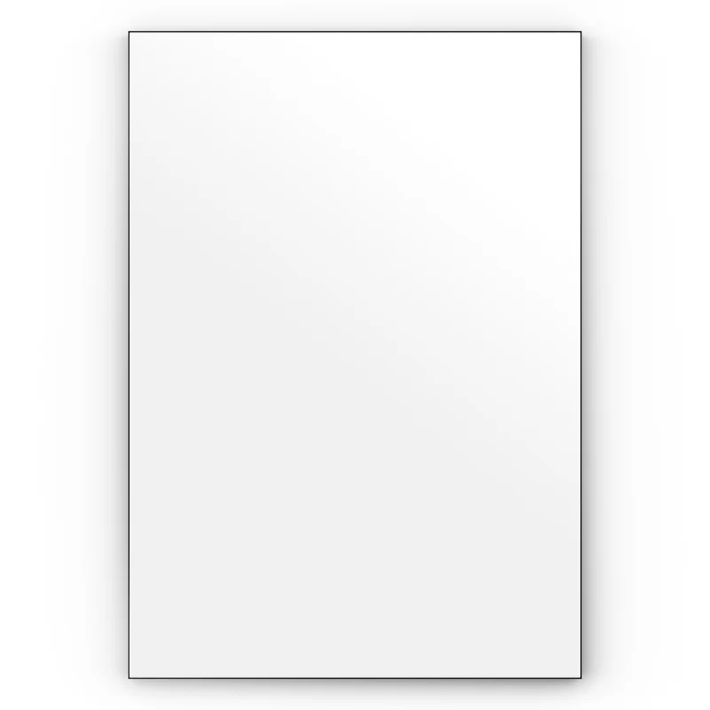 Origins Living Tate Rectangular Mirror 100x70cm - Matt Black