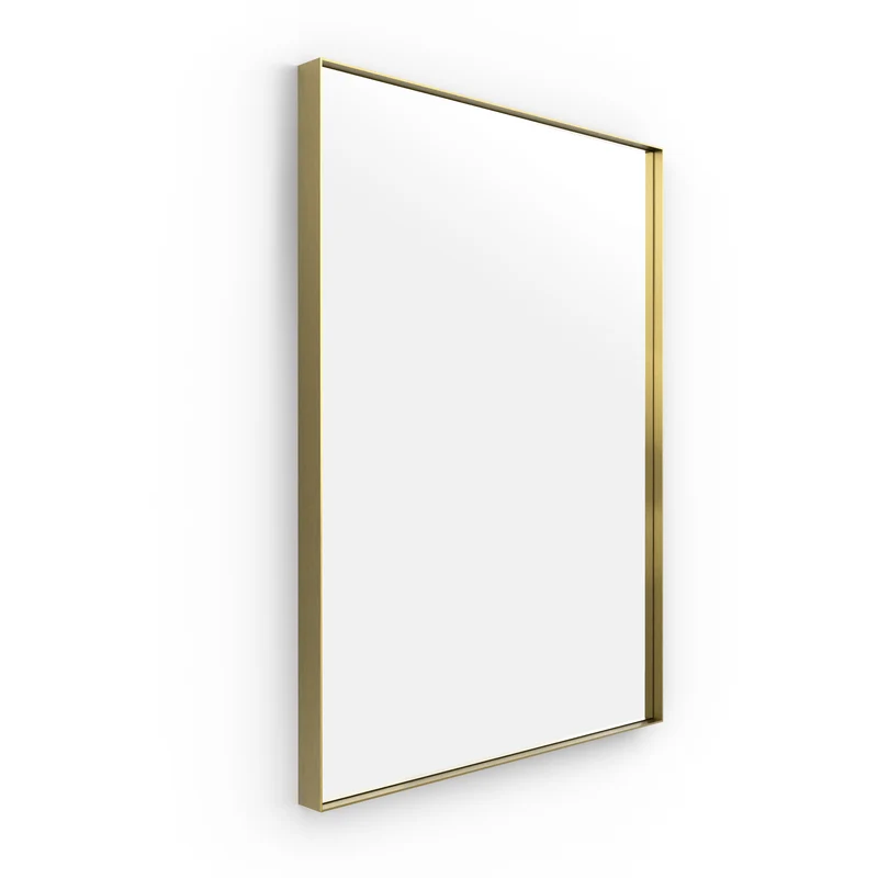 Origins Living Newington Rectangular Mirror 60x80cm - Brushed Brass