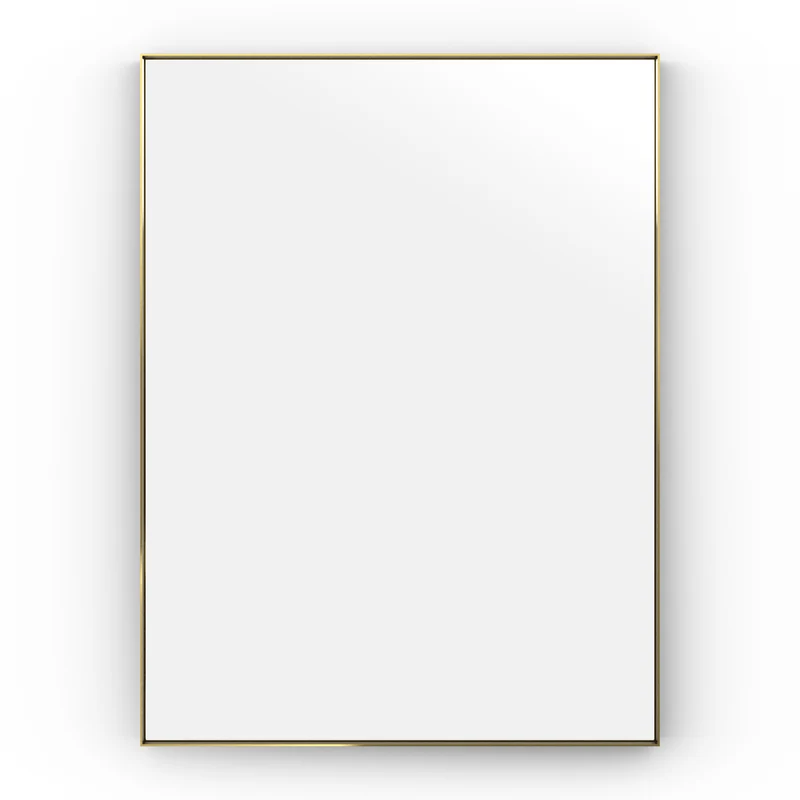 Origins Living Newington Rectangular Mirror 60x80cm - Brushed Brass