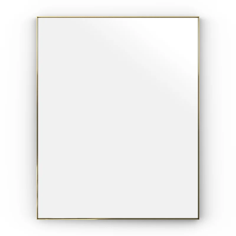 Origins Living Newington Rectangular Mirror 100x80cm - Brushed Brass