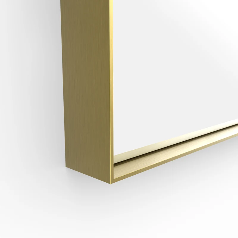Origins Living Newington Rectangular Mirror 100x80cm - Brushed Brass