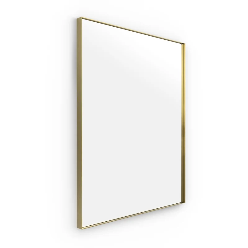 Origins Living Newington Rectangular Mirror 100x80cm - Brushed Brass