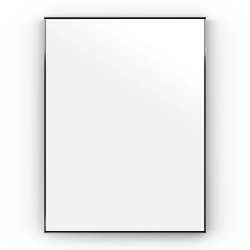 Origins Living Newington Rectangular Mirror 60x80cm - Matt Black