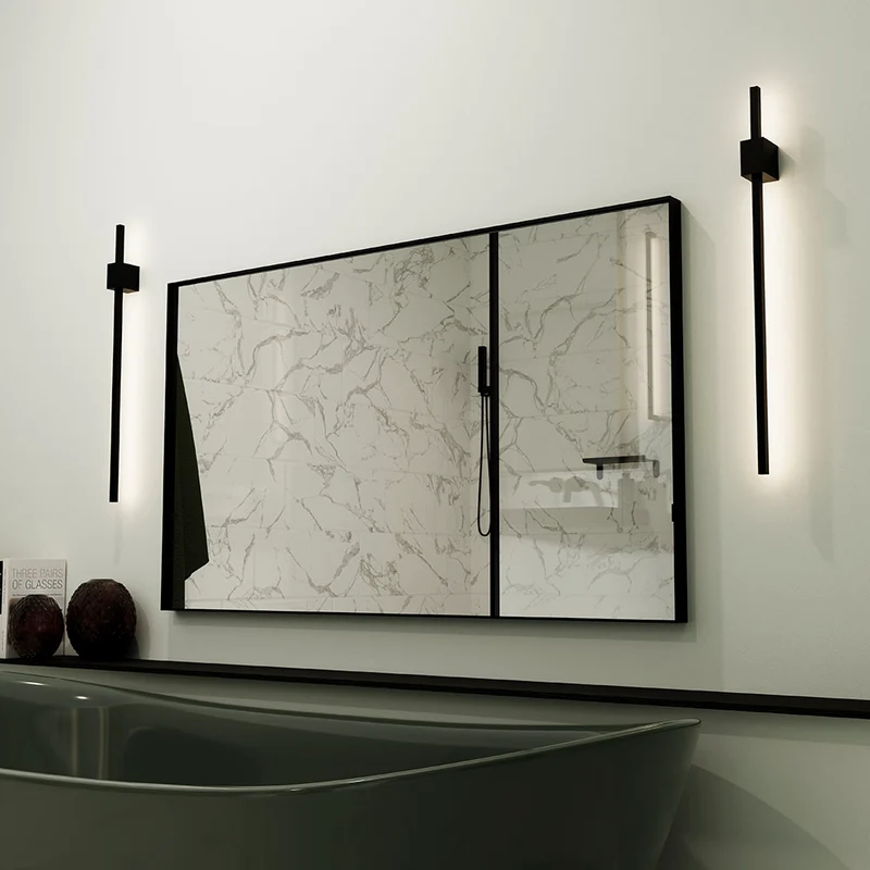 Origins Living Newington Rectangular Mirror 60x80cm - Matt Black
