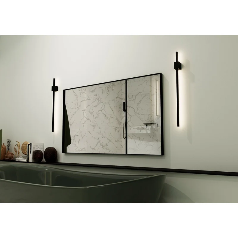 Origins Living Newington Rectangular Mirror 120x70cm - Matt Black