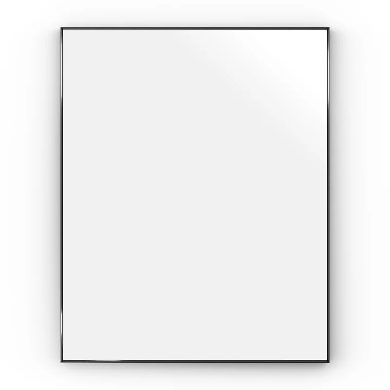Origins Living Newington Rectangular Mirror 100x80cm - Matt Black
