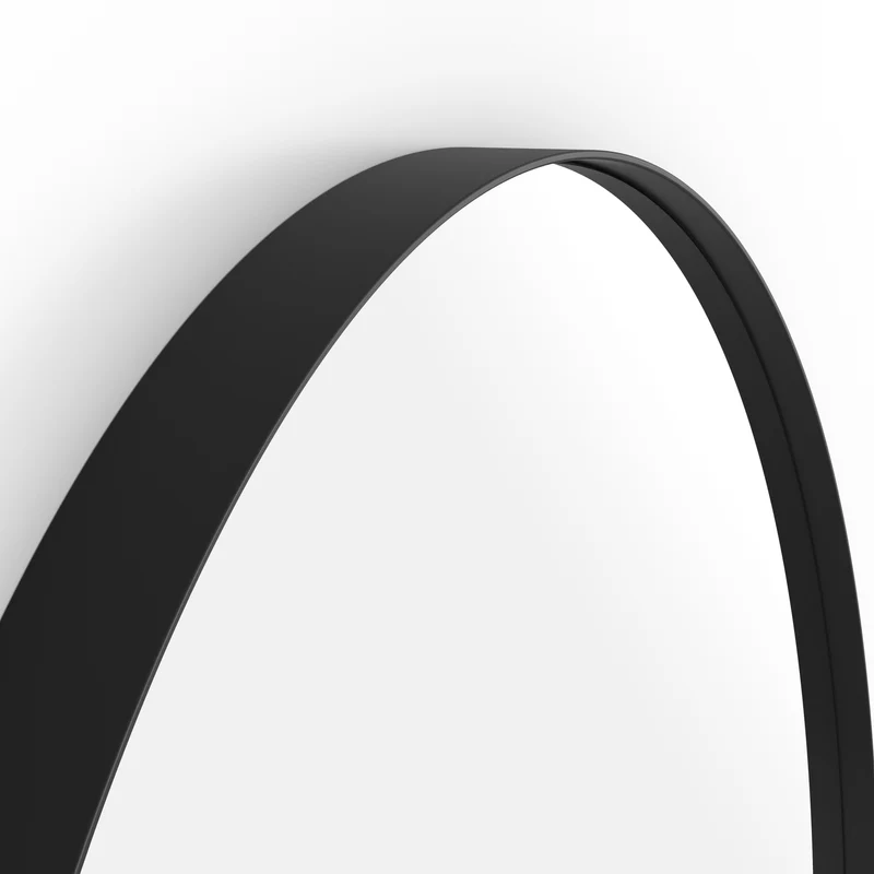Origins Living City Round Mirror 80cm - Matt Black