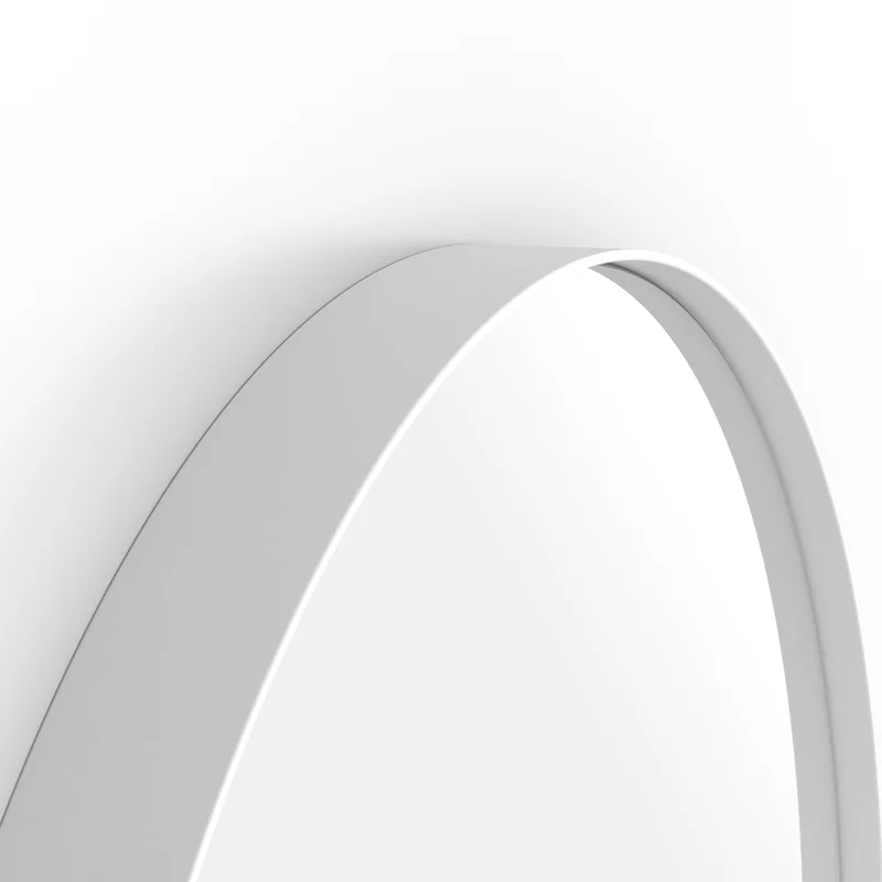 Origins Living City Round Mirror 60cm - Matt White