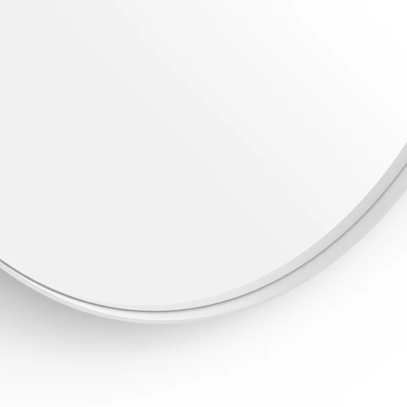 Origins Living City Round Mirror 60cm - Matt White