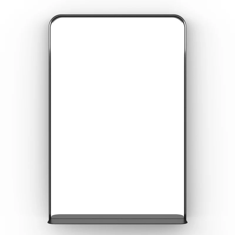 Origins Living City Mirror with Shelf 50 - Matt Black