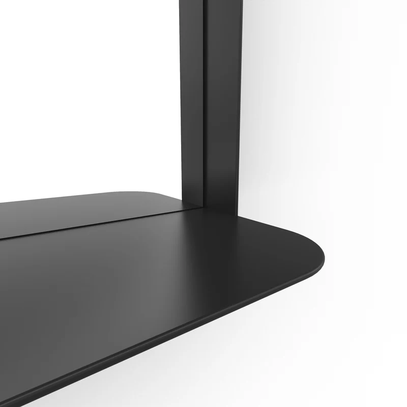 Origins Living City Mirror with Shelf 50 - Matt Black